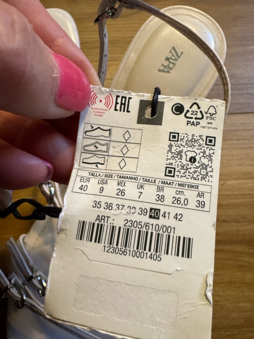 NWT Zara White Strappy Mid-Heel Sandal Heels - Picture 10 of 14